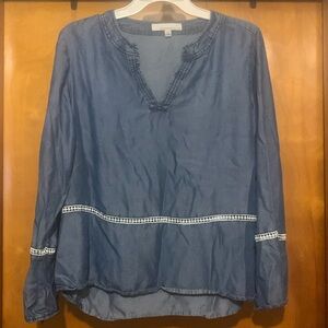 *FREE per Item Purchase* Fourteenth Place Size M Denim Bell Sleeve Top